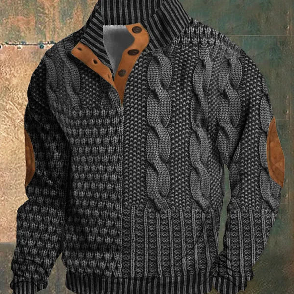 Pull tricoté chaud pour Homme – Confort douillet et style élégant pour l'hiver