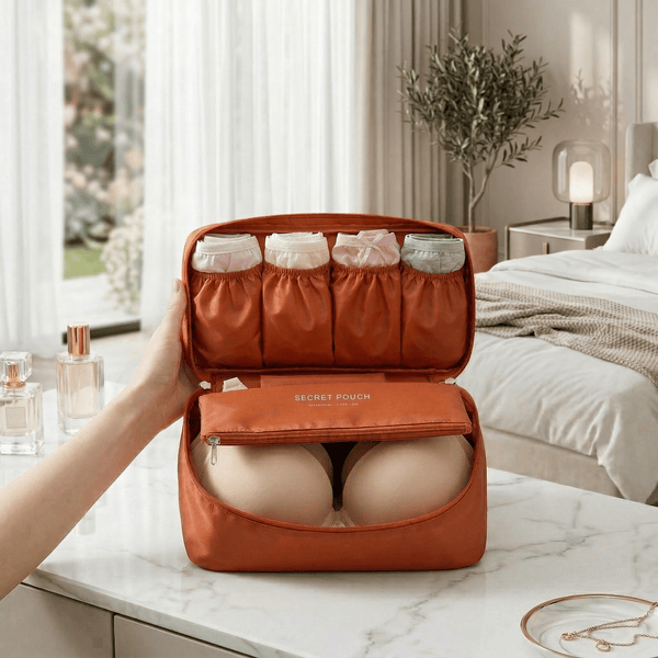 Rangement pour Sous Vêtement de Voyage Rose Clair - | AïtaVia