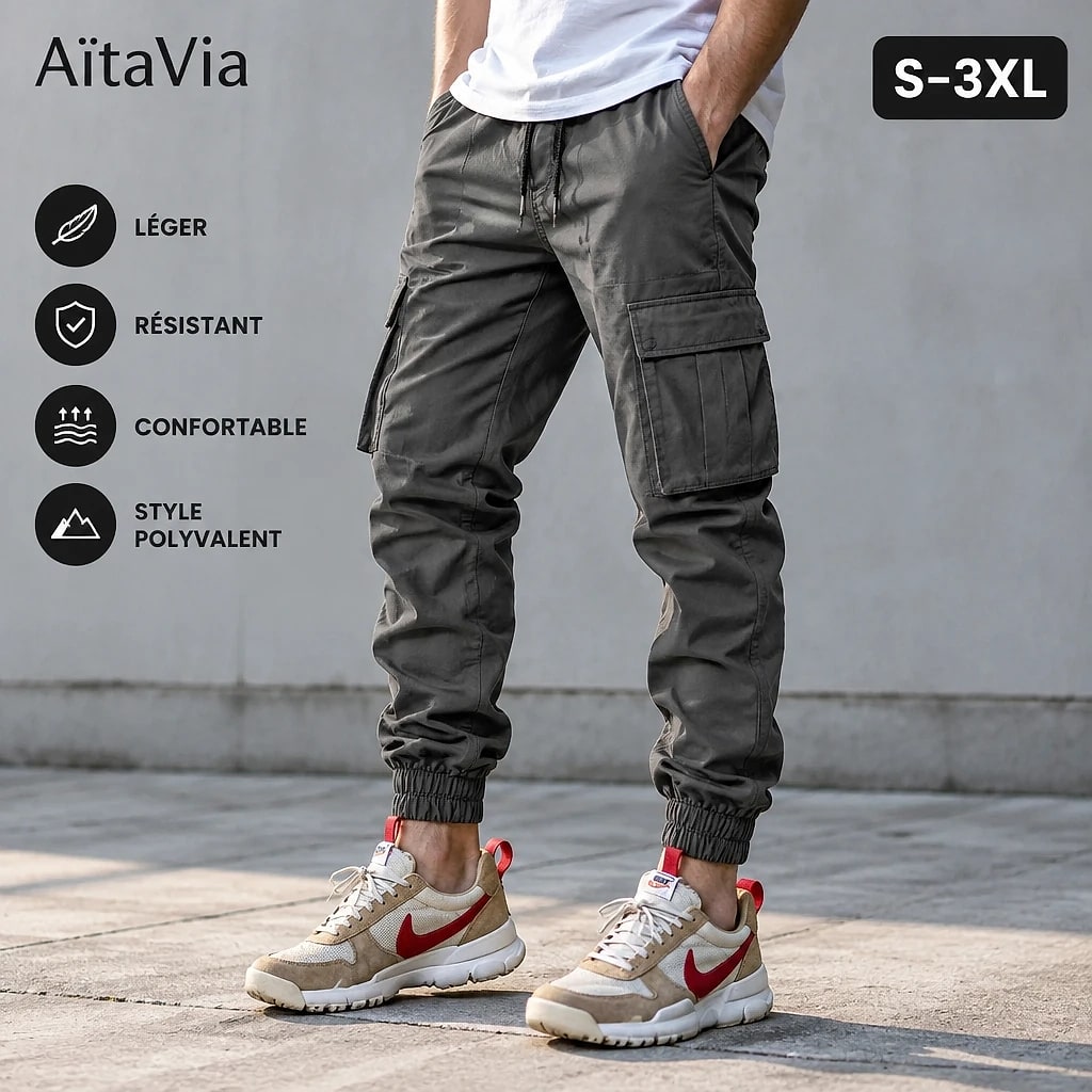 Renvado – Pantalon Cargo Urbain
