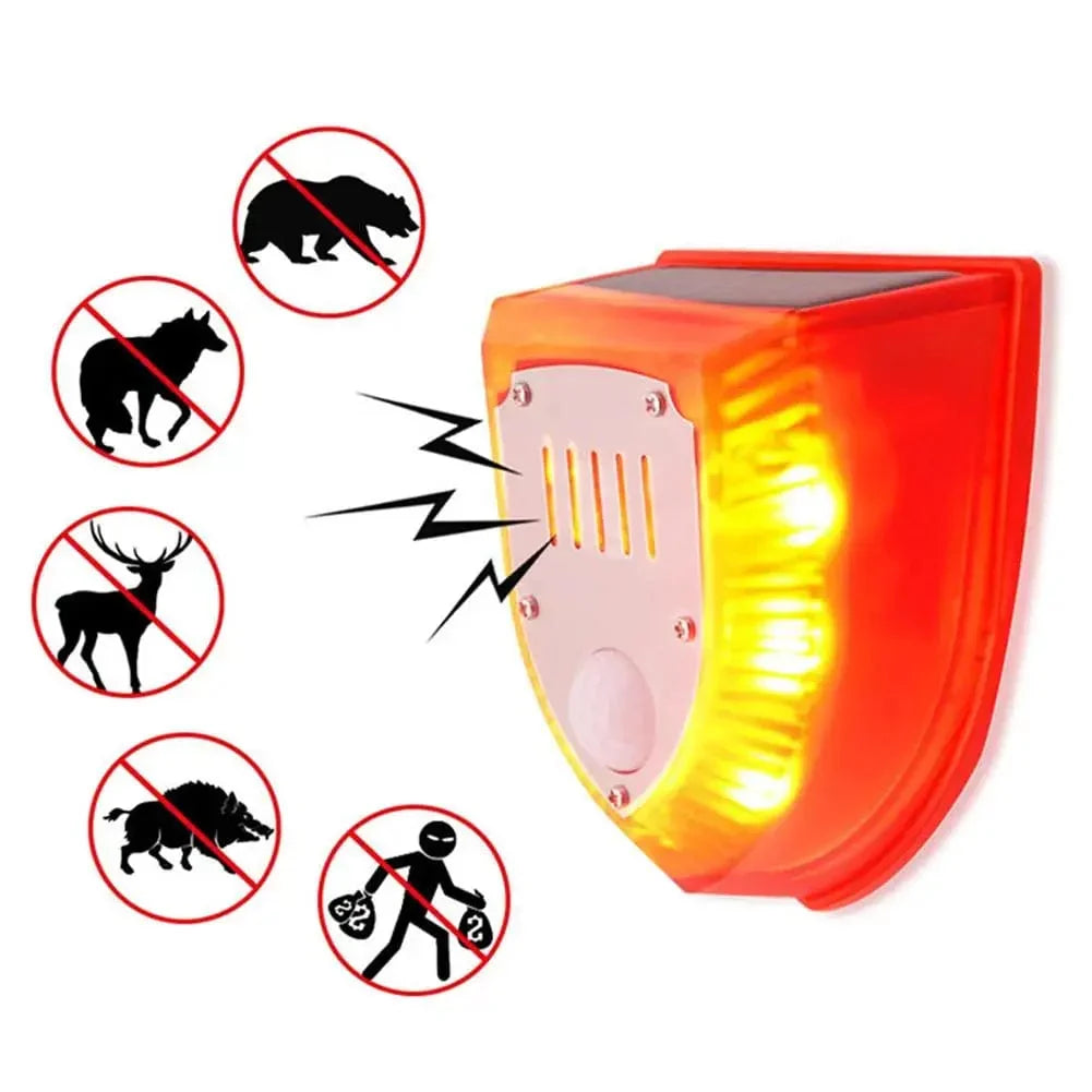 Répulsif Solaire Animaux - Détecteur Mouvement - Sécurité Extérieure