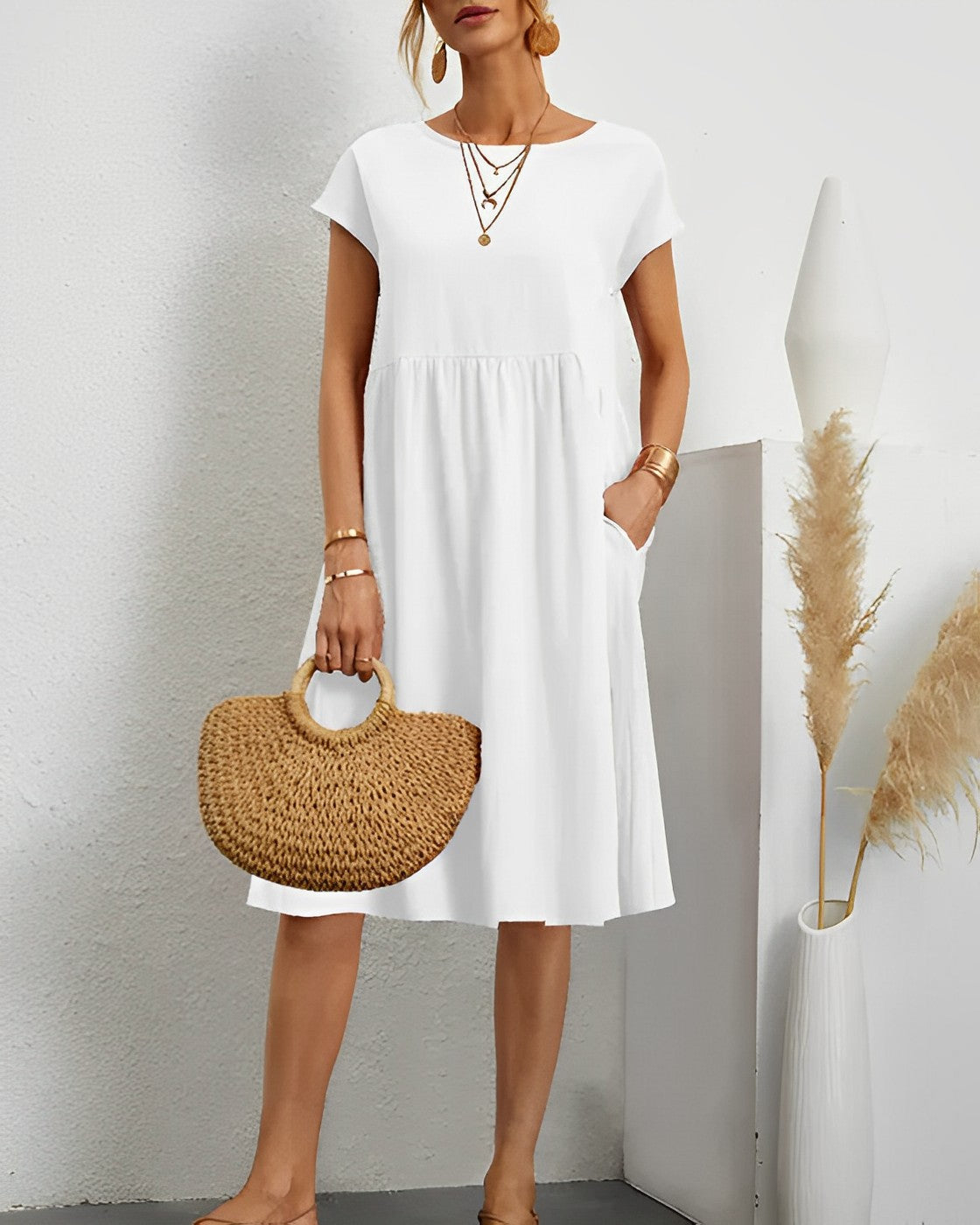 Robe CELIA pour Femmes : Élégance et Confort pour Toute Saison