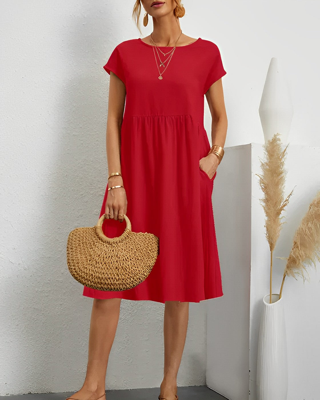 Robe CELIA pour Femmes : Élégance et Confort pour Toute Saison