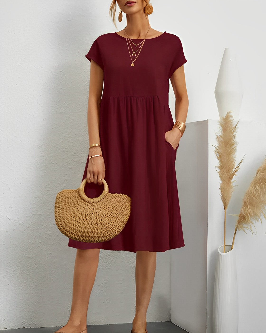 Robe CELIA pour Femmes : Élégance et Confort pour Toute Saison