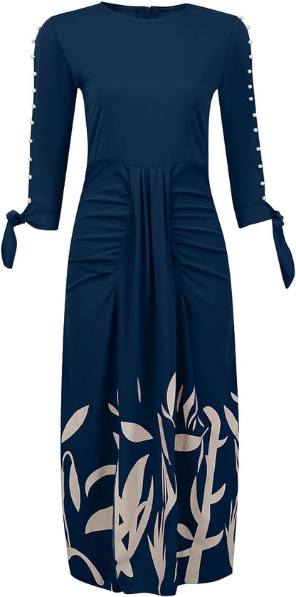 Robe de Cocktail Florale pour Femmes - Élégance et Confort