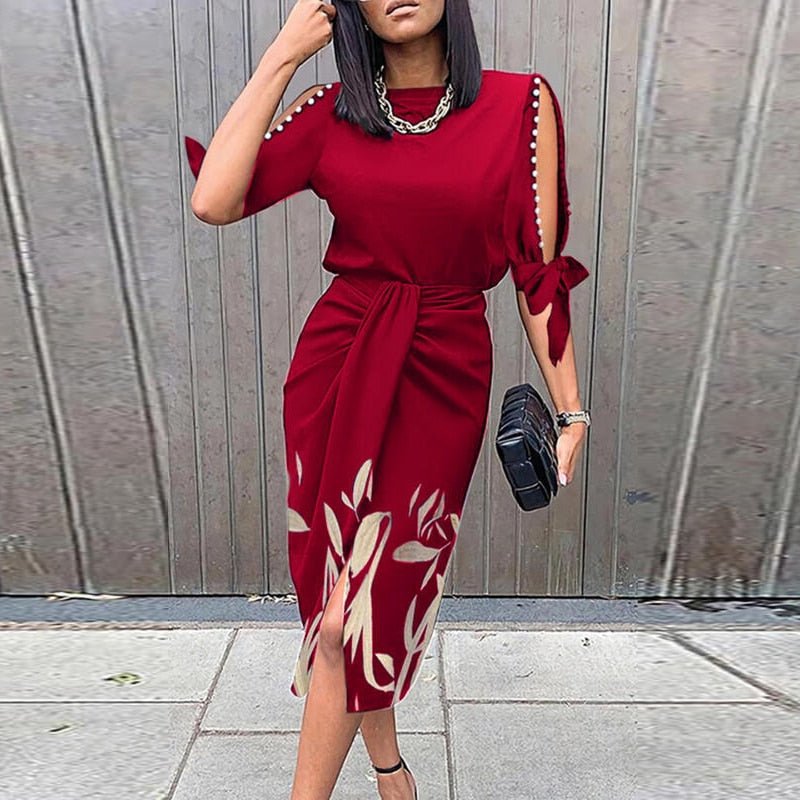 Robe de Cocktail Florale pour Femmes - Élégance et Confort