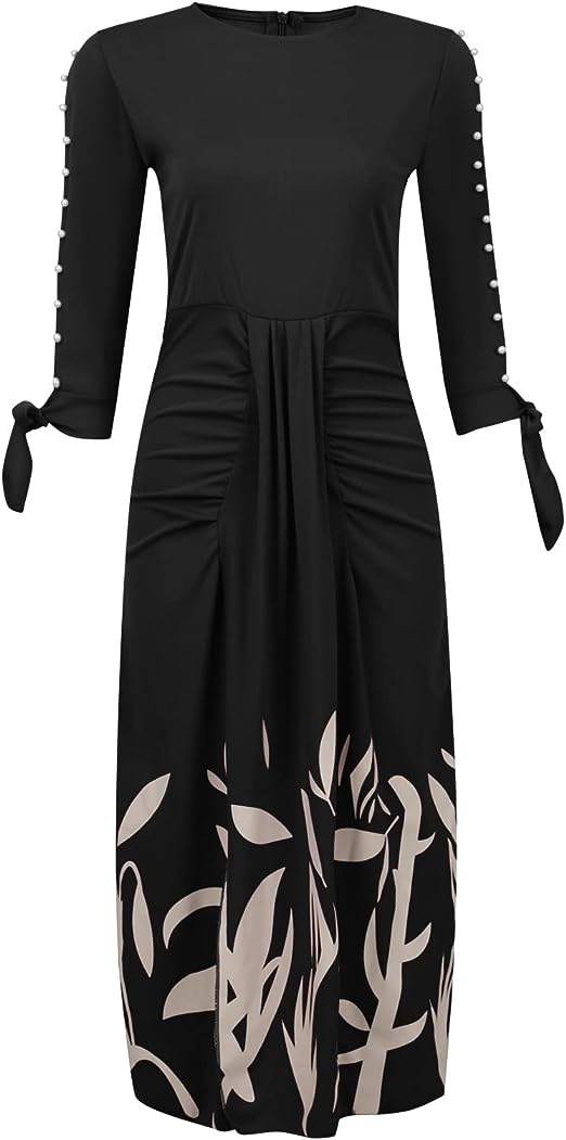 Robe de Cocktail Florale pour Femmes - Élégance et Confort