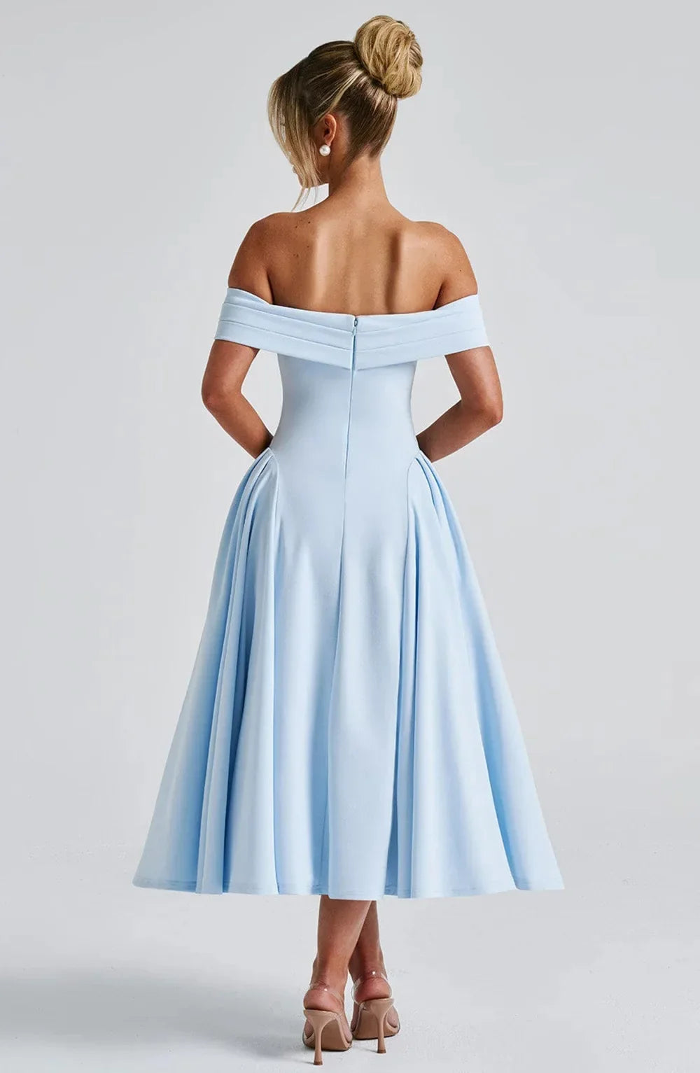Robe Cocktail Midi Élégante pour Femme - Style Flatteur