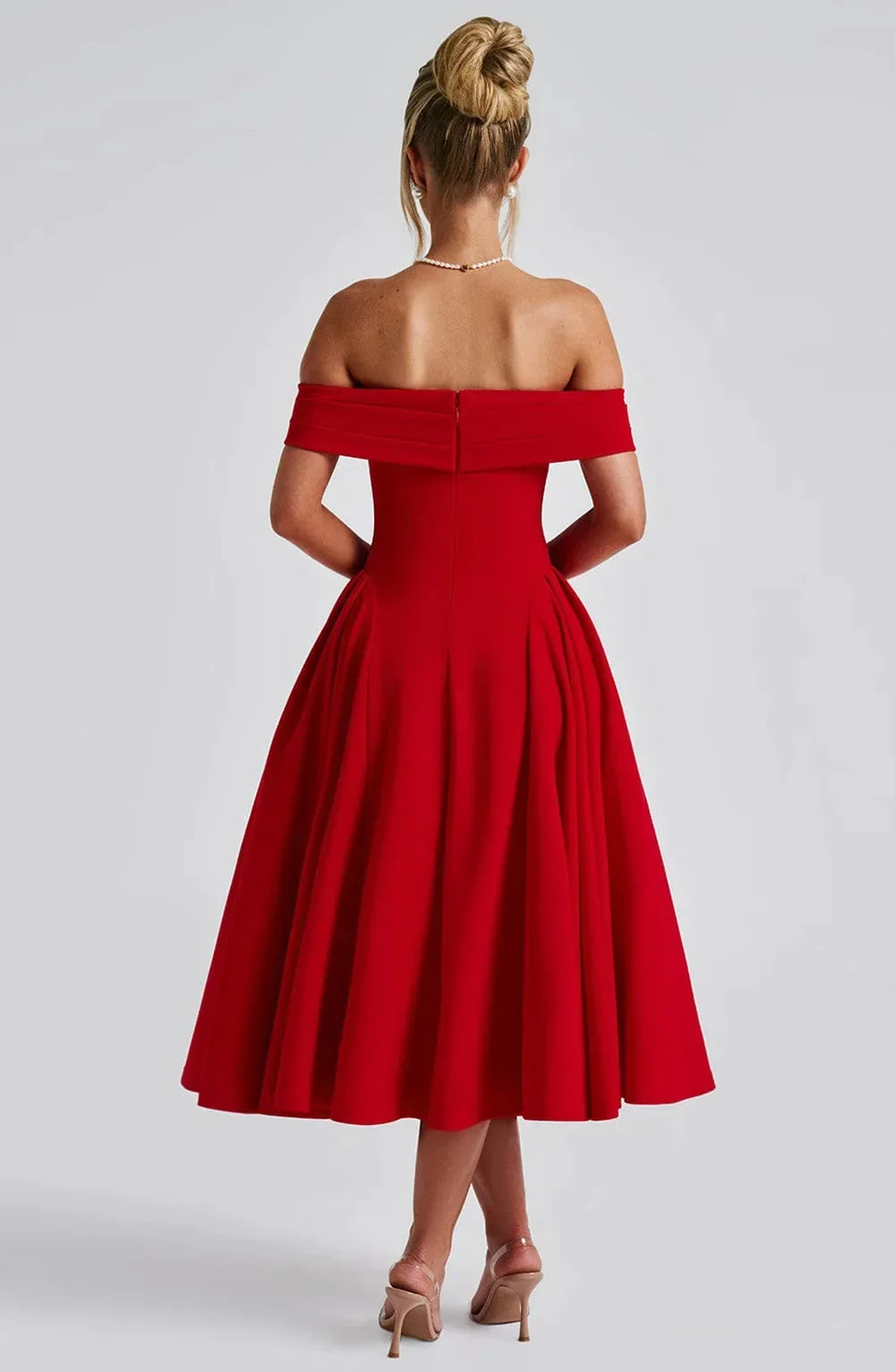 Robe Cocktail Midi Élégante pour Femme - Style Flatteur