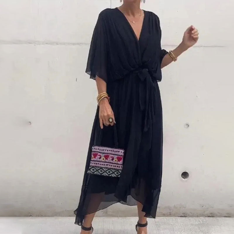 Robe d'Été Midi Fluide pour Femmes - Chic et Confortable