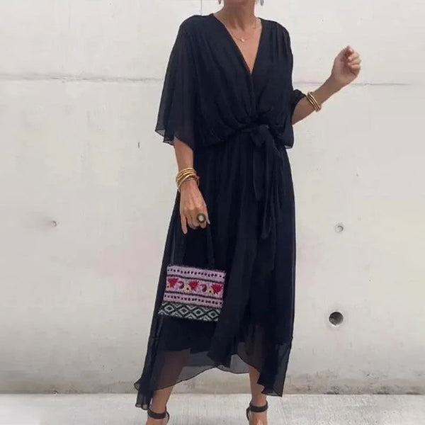 Robe d'Été Midi Fluide pour Femmes - Chic et Confortable