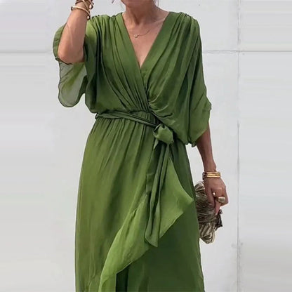 Robe d'Été Midi Fluide pour Femmes - Chic et Confortable