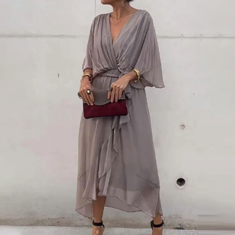 Robe d'Été Midi Fluide pour Femmes - Chic et Confortable