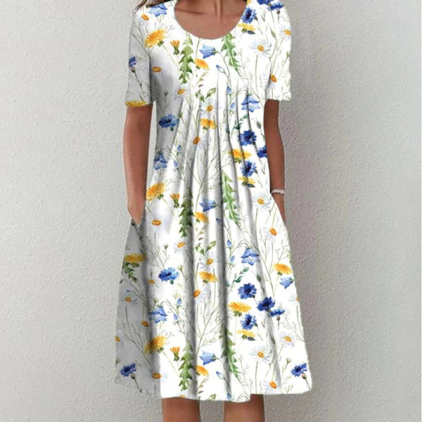 Robe d'été fleurie - Élégante & Pratique