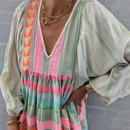 Robe Maxi Bohème Amaya - Chic et Confortable