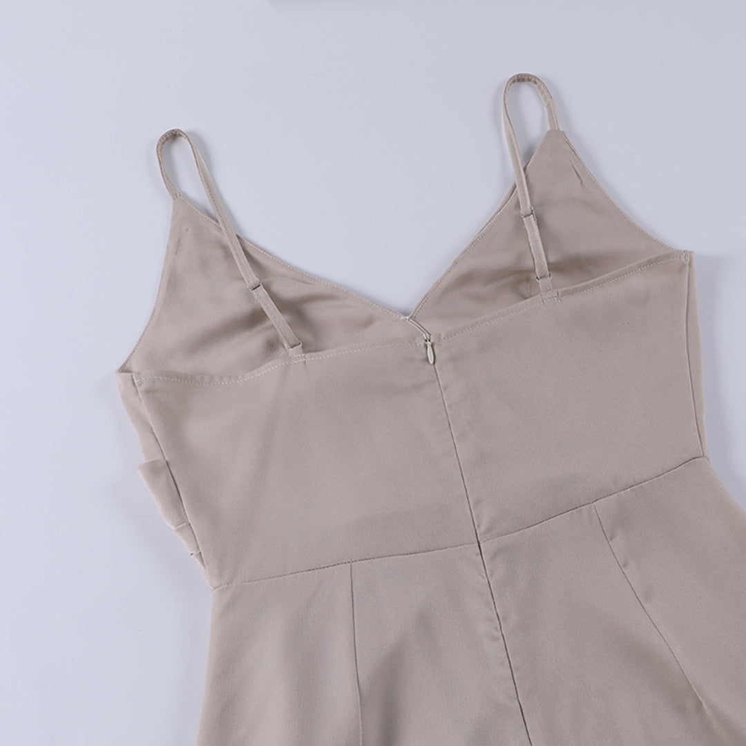 Robe Longue Maxi Élégante pour Femme | Bretelles Fines & Fente Haute