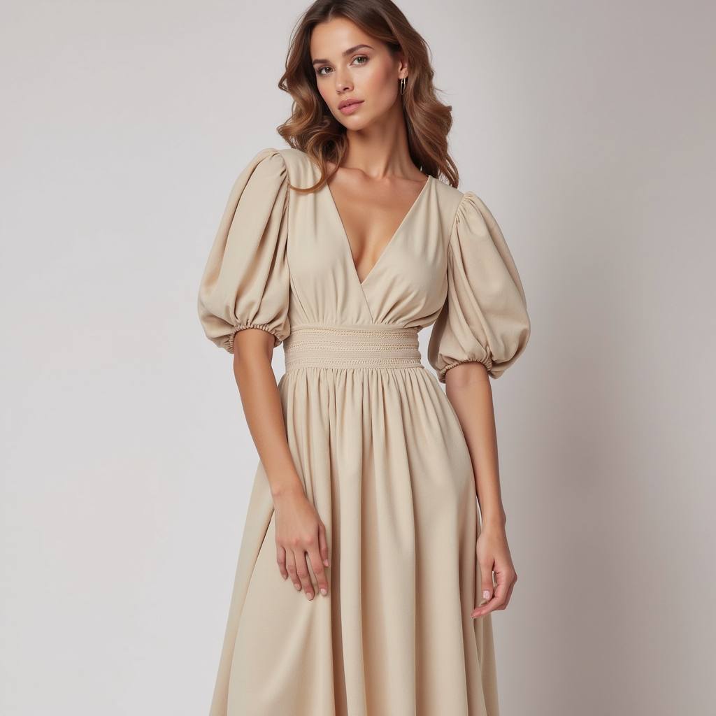 Robe Maxi Évasée pour Femmes – Élégance Flateuse pour Mariage & Soirée