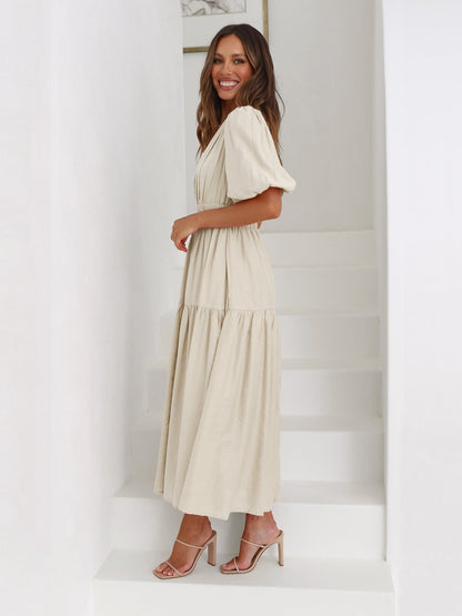 Robe Maxi Évasée pour Femmes – Élégance Flateuse pour Mariage & Soirée