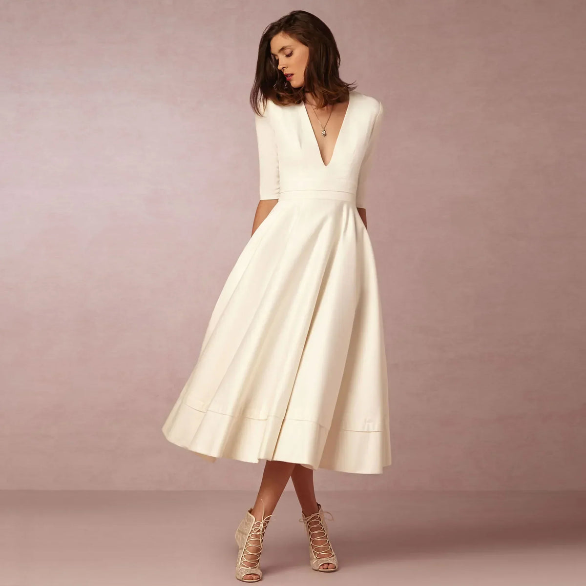 Robe Midi Cintrée Femme – Élégance et Confort pour Chaque Occasion