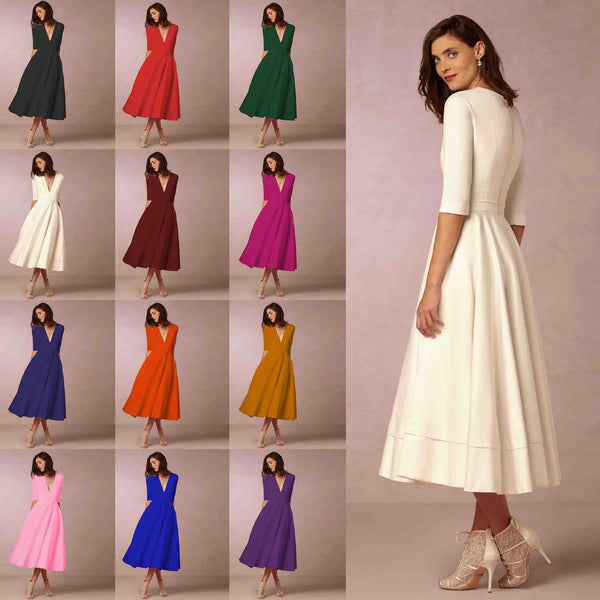 Robe Midi Cintrée Femme – Élégance et Confort pour Chaque Occasion