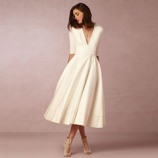 Robe Midi Cintrée Femme – Élégance et Confort pour Chaque Occasion