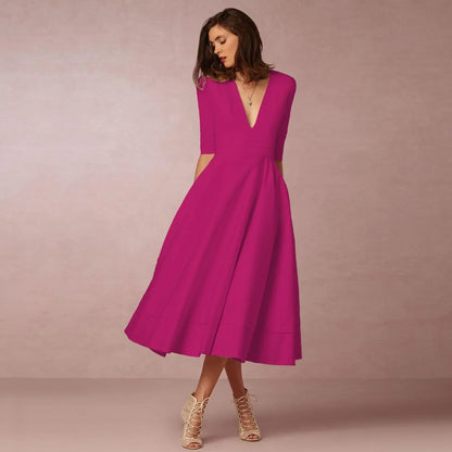 Robe Midi Cintrée Femme – Élégance et Confort pour Chaque Occasion