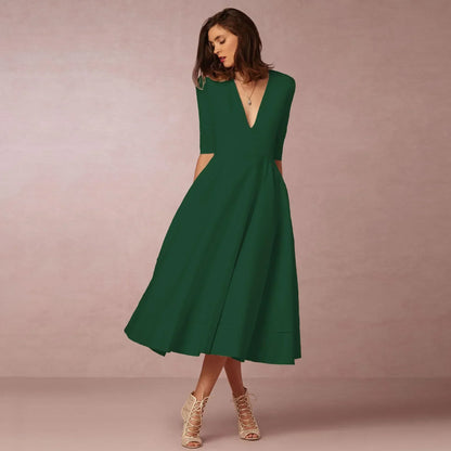 Robe Midi Cintrée Femme – Élégance et Confort pour Chaque Occasion