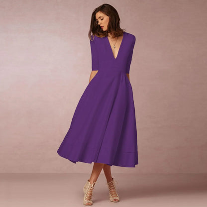 Robe Midi Cintrée Femme – Élégance et Confort pour Chaque Occasion
