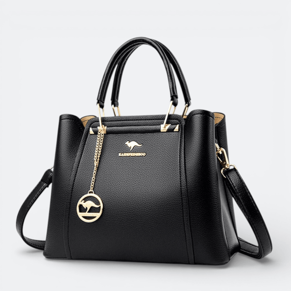 Sac à Bandoulière en Cuir Femme Noir - | AïtaVia