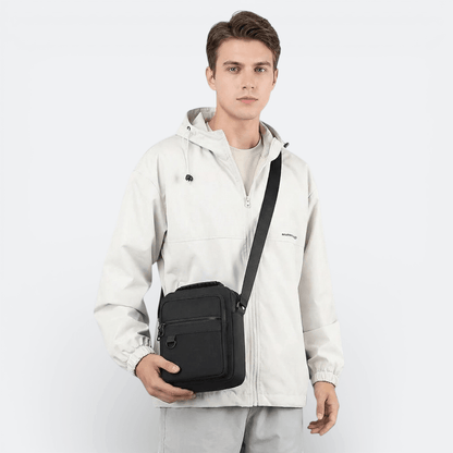 Sac à Bandoulière Noir Homme Noir Charbon - | AïtaVia