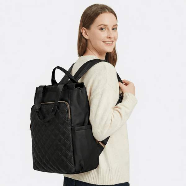 Sac à Dos à Carreaux Rose Corail - | AïtaVia