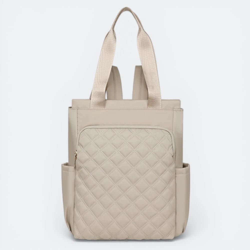 Sac à Dos à Carreaux Sable - | AïtaVia