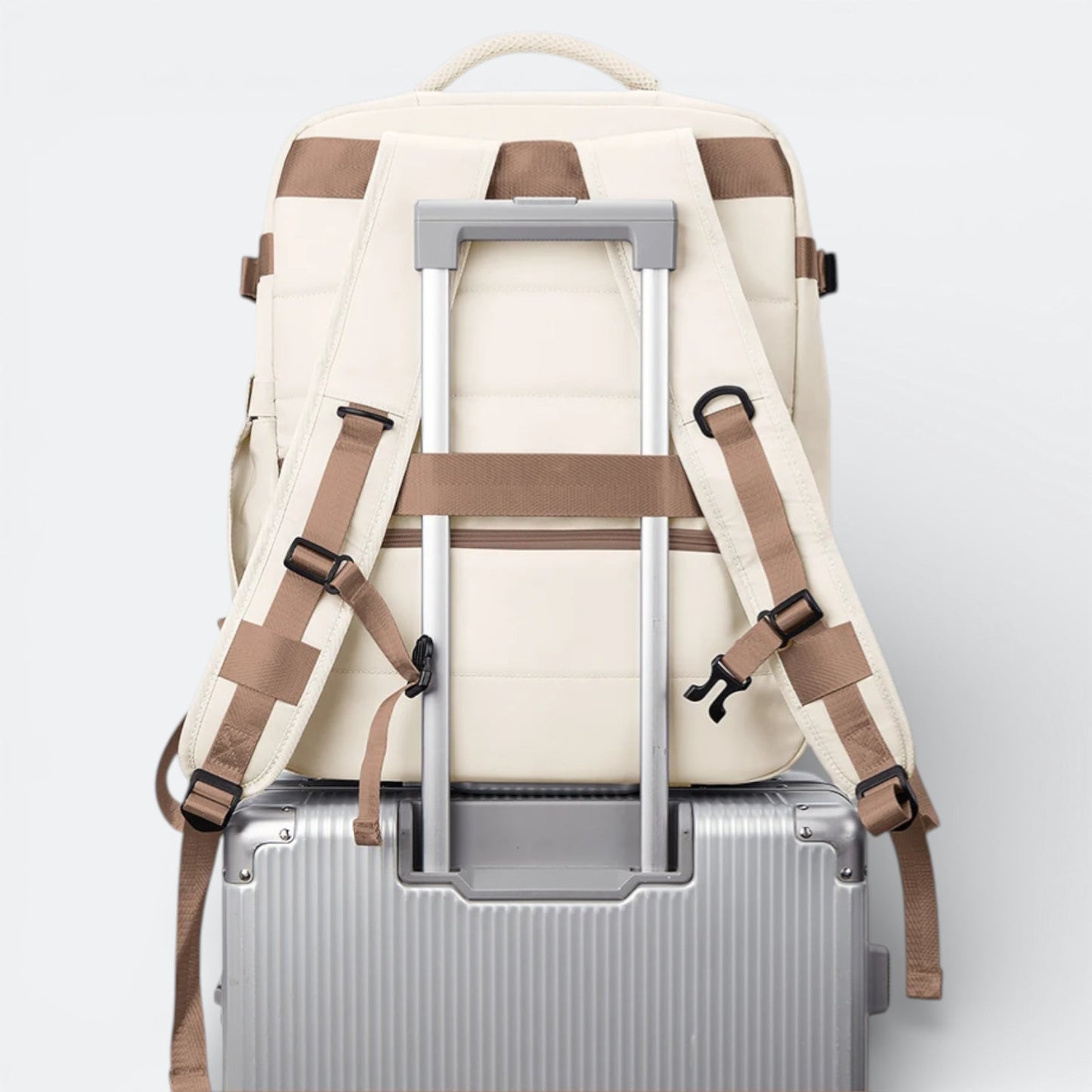 Sac à Dos à Compression Sous Vide Beige Ivoire - | AïtaVia