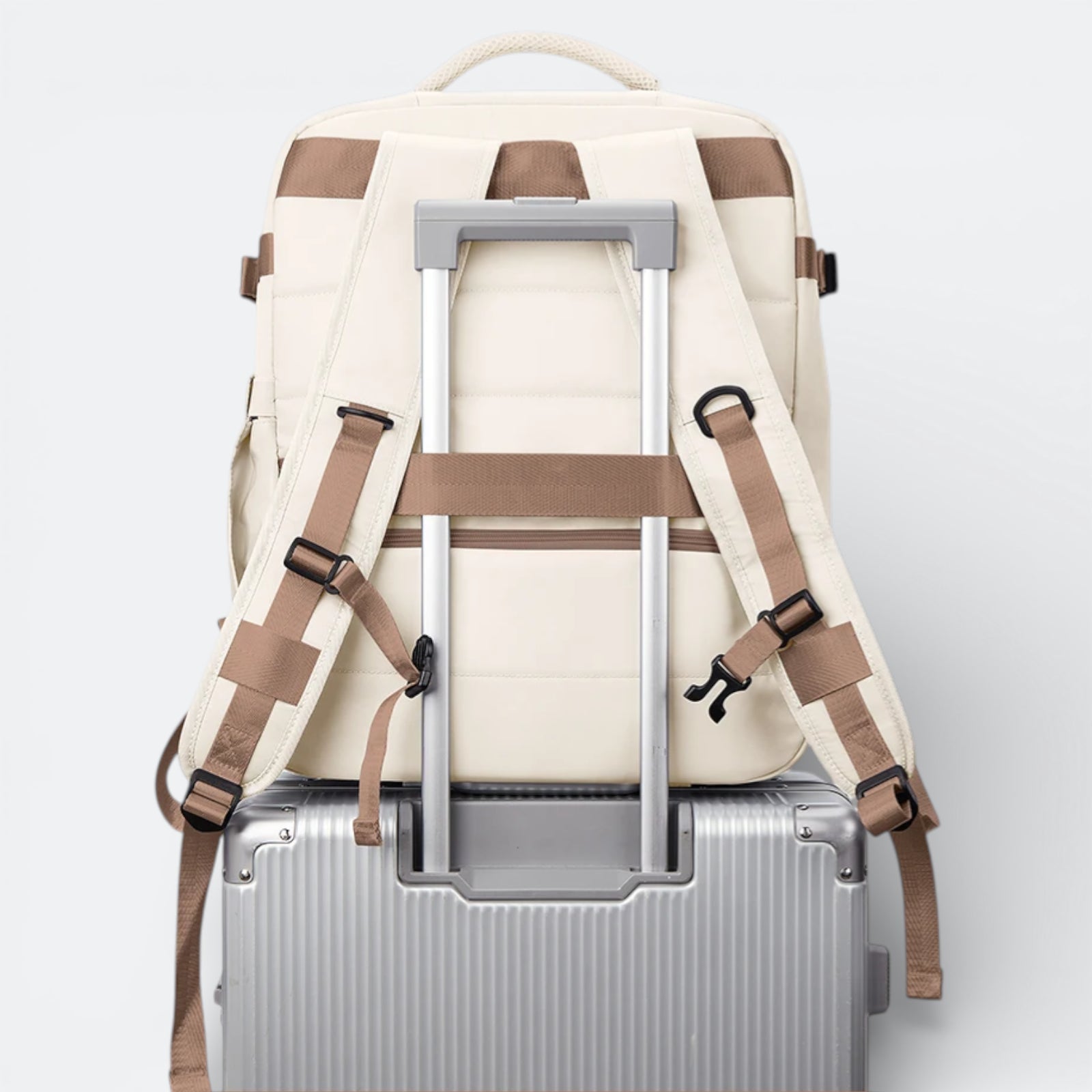 Sac à Dos à Compression Sous Vide Beige Ivoire - | AïtaVia