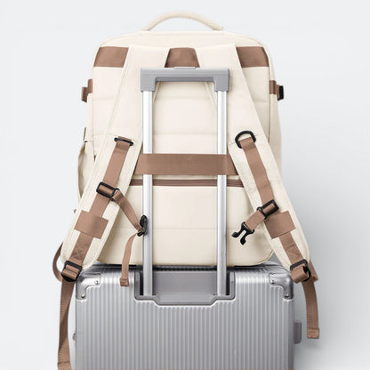 Sac à Dos à Compression Sous Vide Beige Ivoire - | AïtaVia