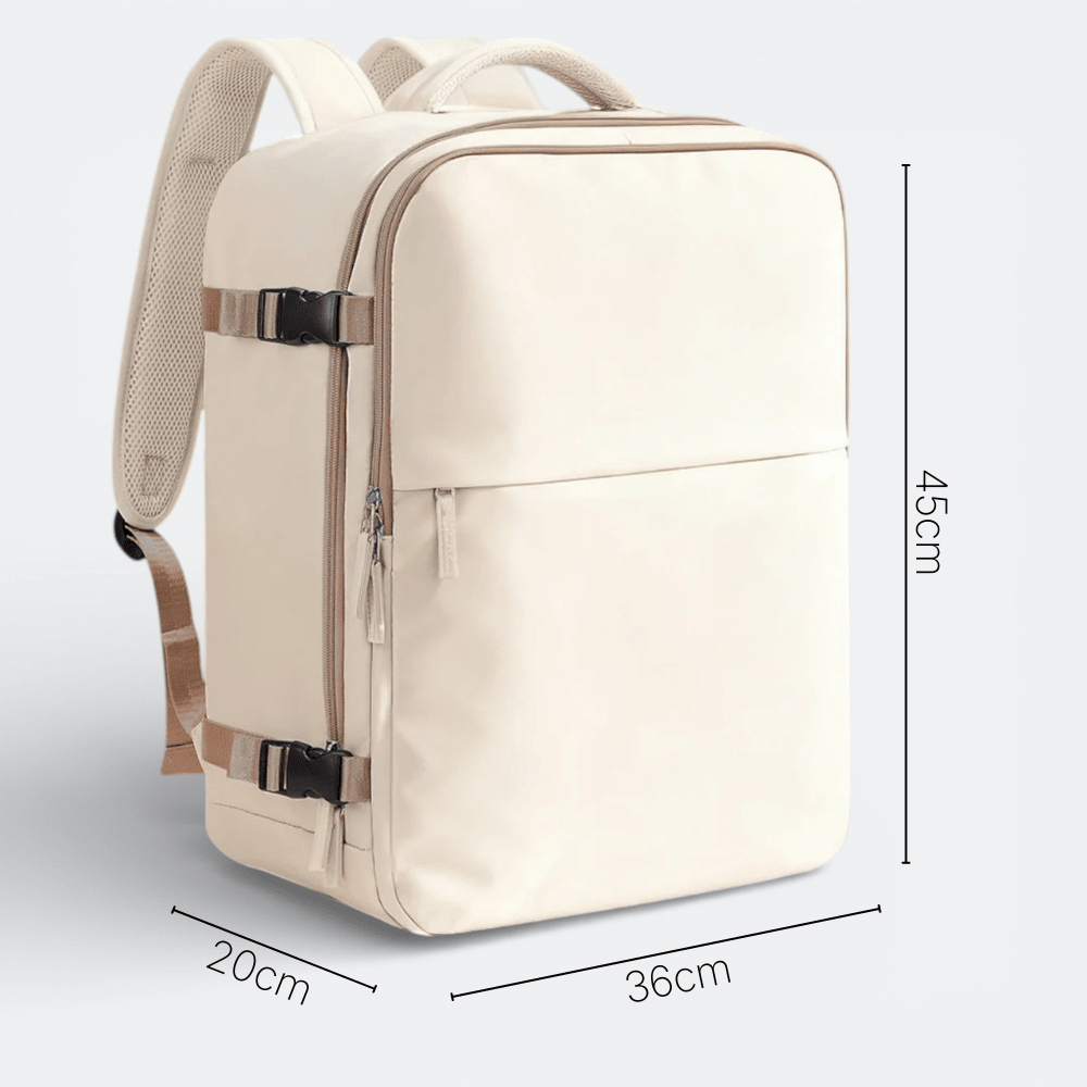 Sac à Dos à Compression Sous Vide Beige Ivoire - | AïtaVia