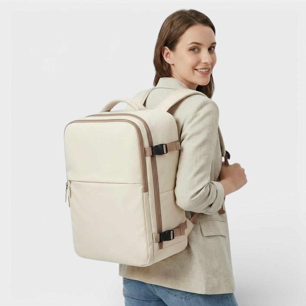 Sac à Dos à Compression Sous Vide Beige Ivoire - | AïtaVia