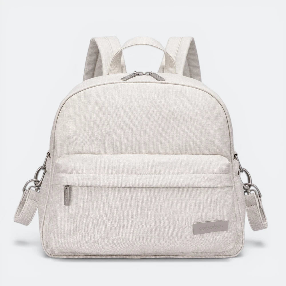 Sac à Dos à Langer Imperméable Ivoire Clair - | AïtaVia