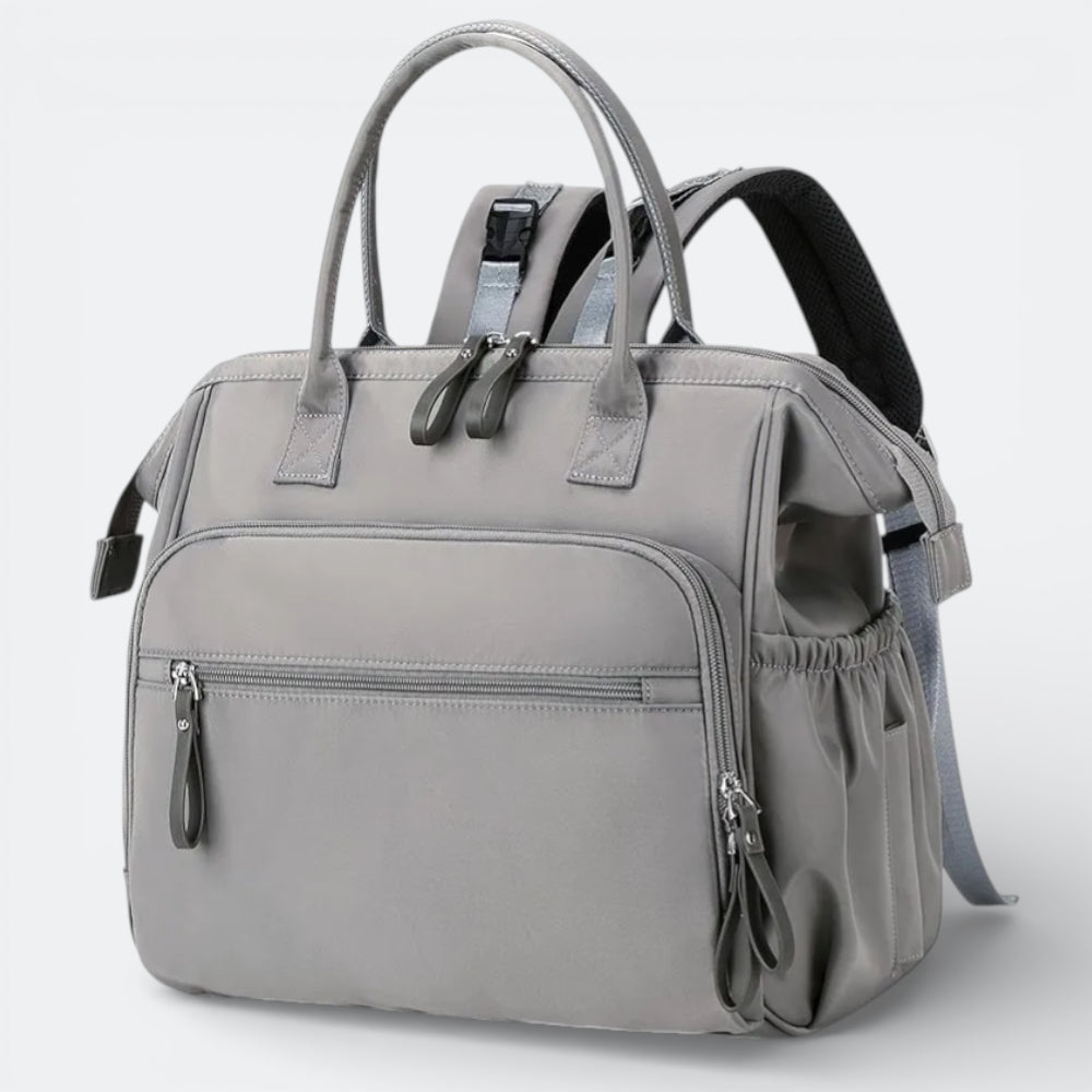 Sac à Dos à Langer Poussette Gris Pierre - | AïtaVia