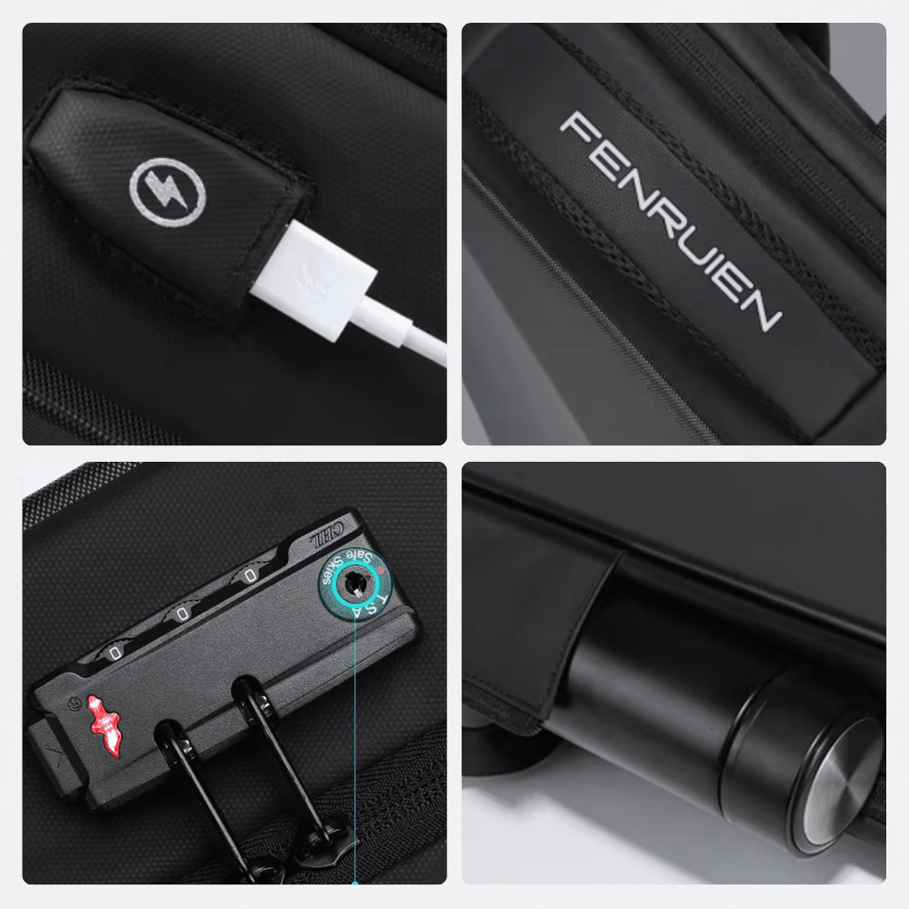 Sac à Dos Anti Vol Homme Gris Neutre - | AïtaVia