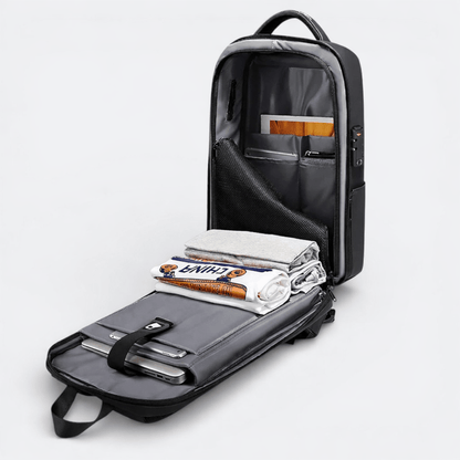 Sac à Dos Anti Vol Homme Gris Neutre - | AïtaVia