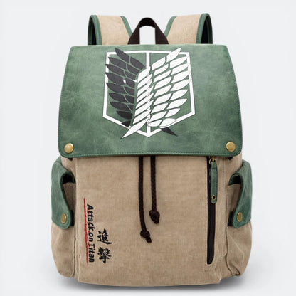 Sac à Dos Attaque des Titans Taupe Clair - | AïtaVia
