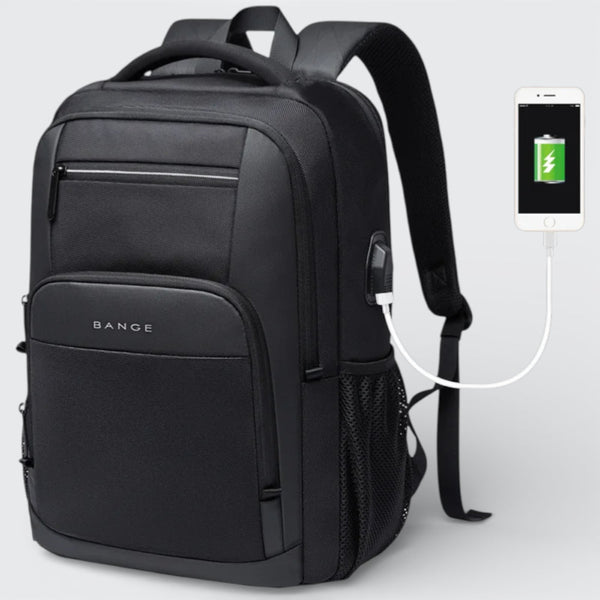 Sac à Dos avec Pochette d'Ordinateur Noir - | AïtaVia