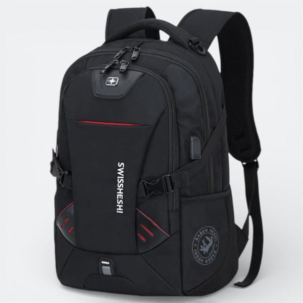 Sac à Dos avec Port de Charge USB Noir Charbon - | AïtaVia