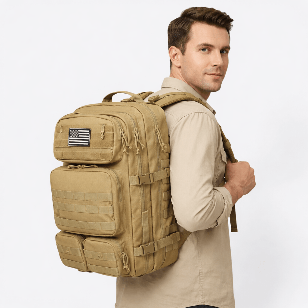 Sac à Dos Camping Randonnée Camo Pixel Bois - | AïtaVia