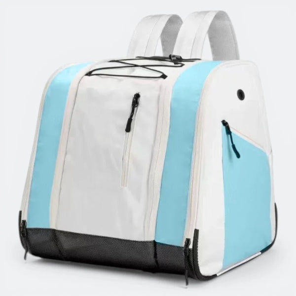 Sac à Dos Chaussures de Ski et Casque Blanc Ivoire - | AïtaVia