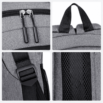 Sac à Dos Compartiment Ordinateur Gris Acier - | AïtaVia