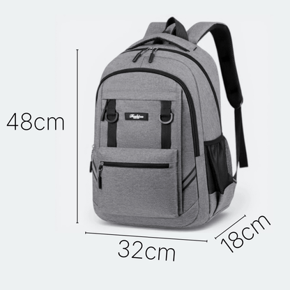 Sac à Dos Compartiment Ordinateur Gris Acier - | AïtaVia