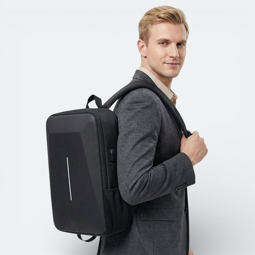 Sac à Dos Coque Dure Noir & Gris - | AïtaVia