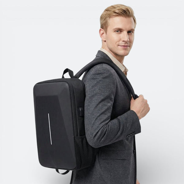 Sac à Dos Coque Dure Noir & Gris - | AïtaVia