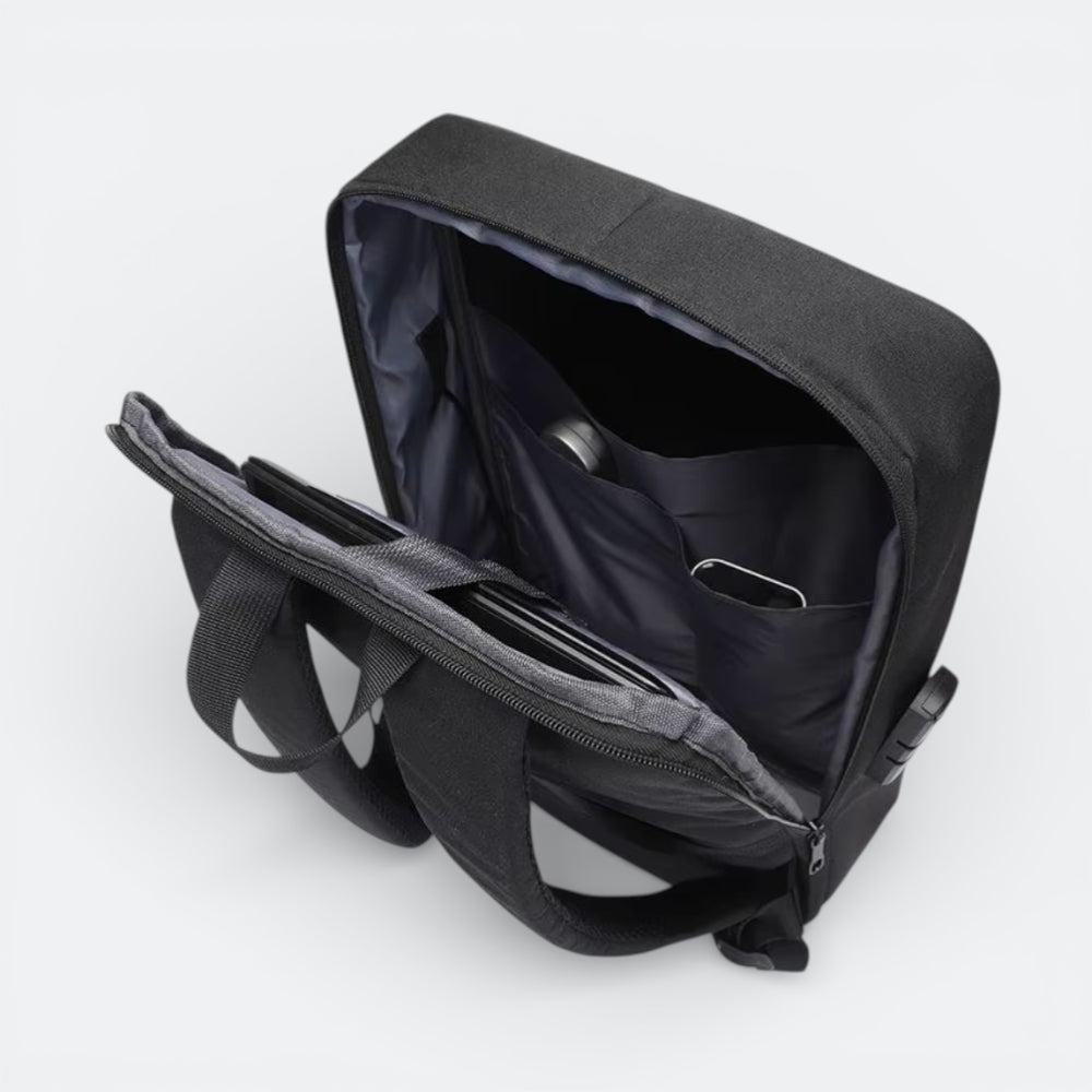 Sac à Dos Coque Dure Noir & Gris - | AïtaVia